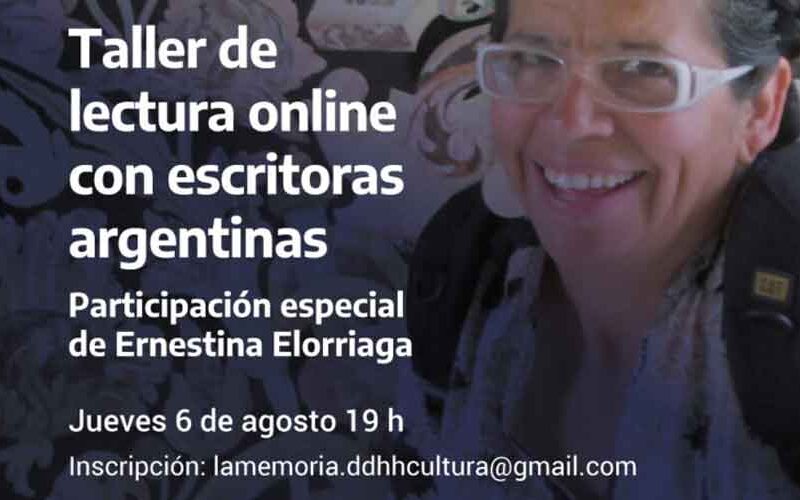 Cultura: Taller de lectura online con escritoras argentinas