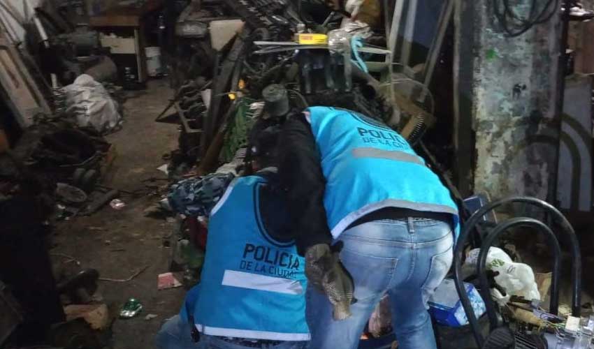 Desbaratan un desarmadero clandestino que funcionaba en La Boca
