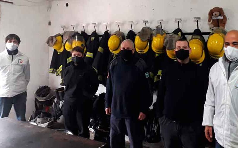 Reunion entre Bomberos de Villa Soldati y la Defensoría