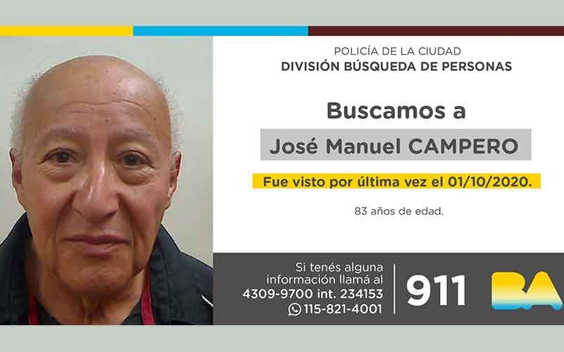 Búsqueda de persona – José Manuel Campero Búsqueda de persona – José Manuel Campero