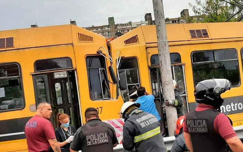 Lugano: Chocaron dos unidades del Premetro