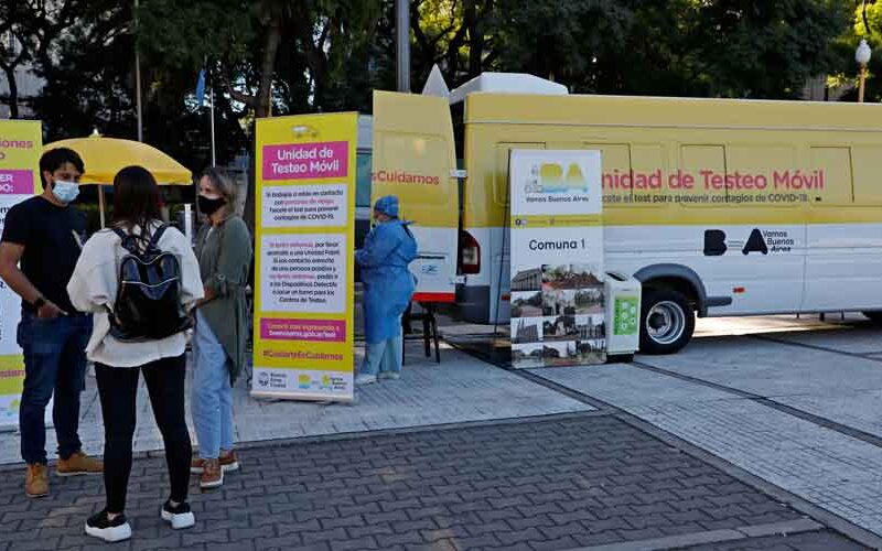 Ciudad: lanzan el sistema de testeo móvil en plazas por COVID-19 Ciudad: lanzan el sistema de testeo móvil en plazas por COVID-19