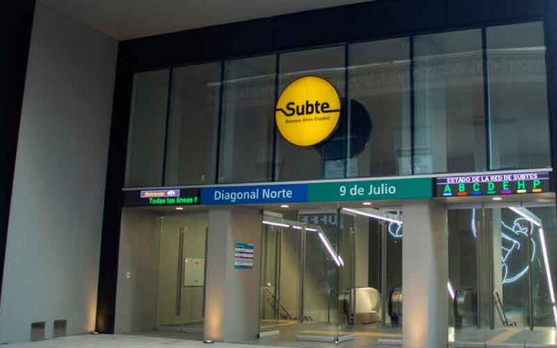 Subte: Obra de accesibilidad y circulación en 9 de Julio