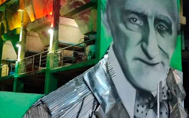 Mural gigante en homenaje a Quinquela Martín