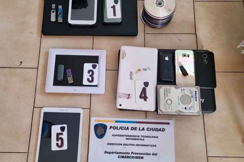 Procedimientos contra la pornografía infantil en San Telmo