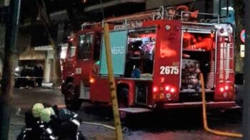 Feroz incendio en un edificio de Palermo