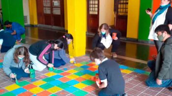 Intervención de colores en el Colegio San Juan Evangelista