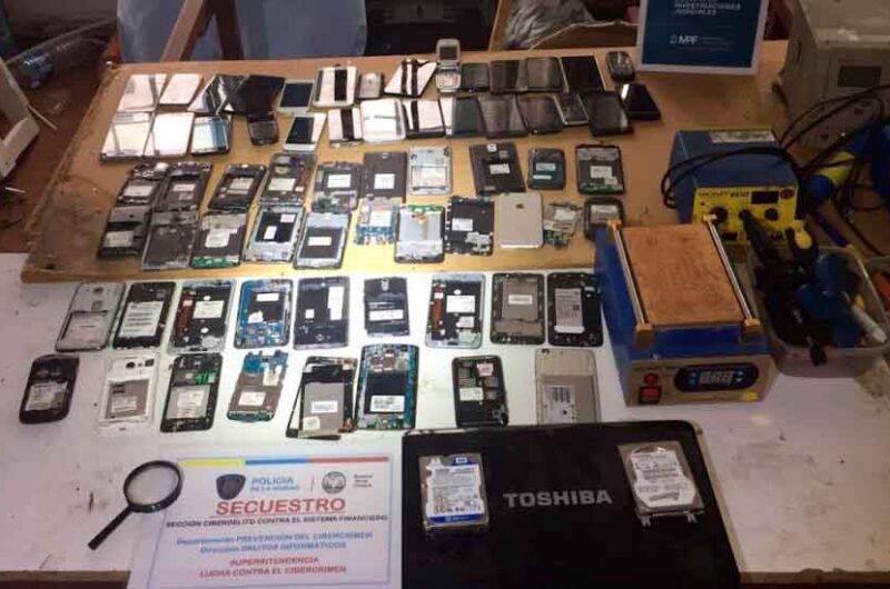 Cayó banda que robaba celulares y vaciaba billeteras virtuales