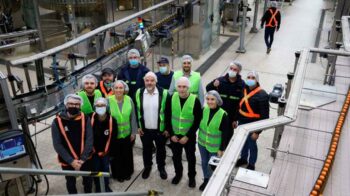 Rodríguez Larreta y Vidal recorrieron la planta de Pepsi