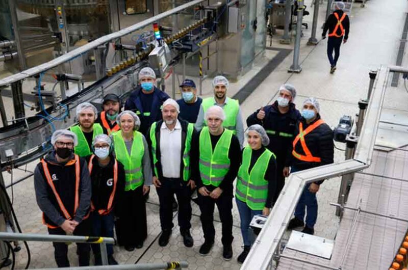 Rodríguez Larreta y Vidal recorrieron la planta de Pepsi