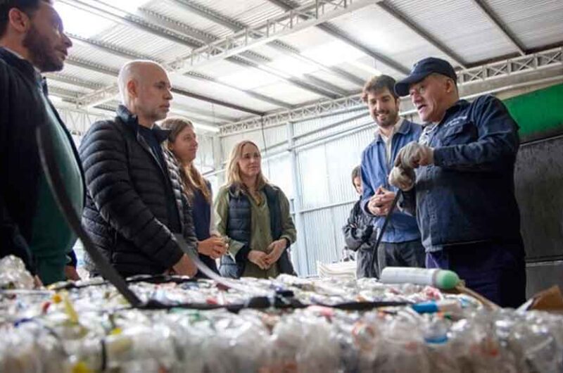 Larreta inauguró una planta de reciclaje en el Barrio Mugica