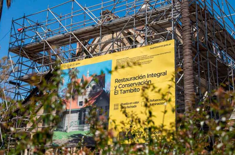 Comenzó la restauración de un histórico edificio tanguero