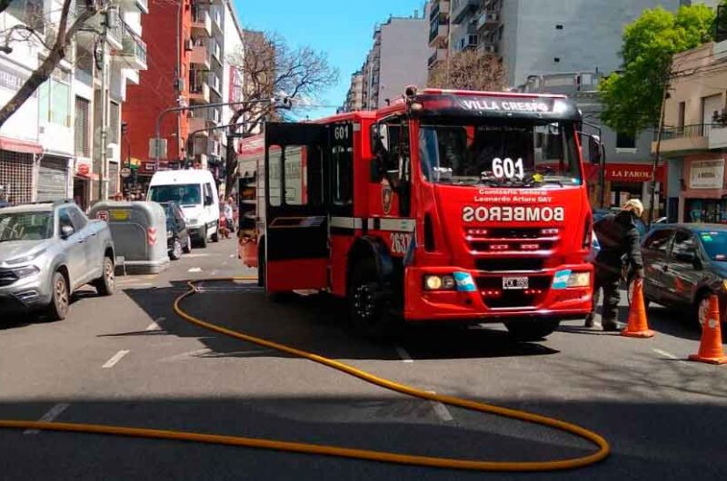 Operativo de Bomberos de la ciudad por Escape de Gas