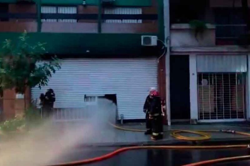 Se incendió un supermercado en Constitución