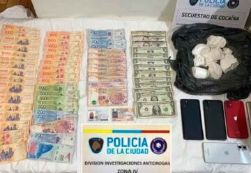 Cuatro narcotraficantes detenidos con más de un kilo de cocaína