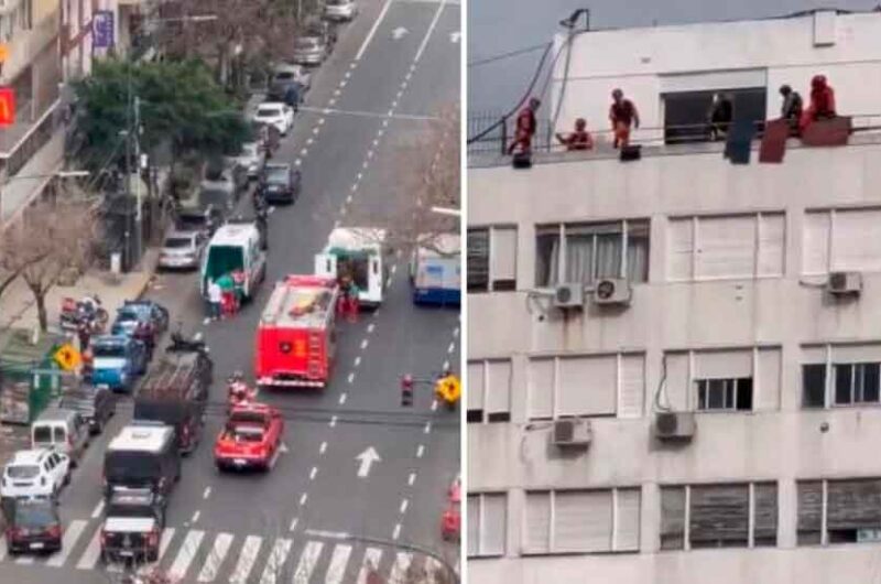 Una pareja amenazó con tirarse de un piso 20 Una pareja amenazó con tirarse de un piso 20