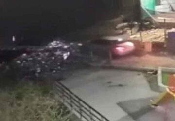 Un auto cayó al Riachuelo con una pareja a bordo