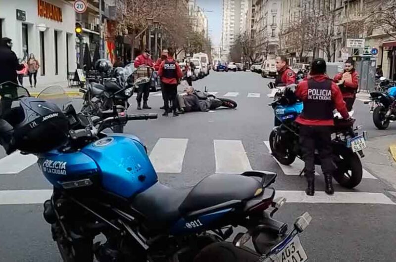 Motochorro detenido en la zona de microcentro Motochorro detenido en la zona de microcentro