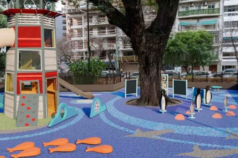 Renovación del patio de juegos de Plaza José María Sobral Renovación del patio de juegos de Plaza José María Sobral