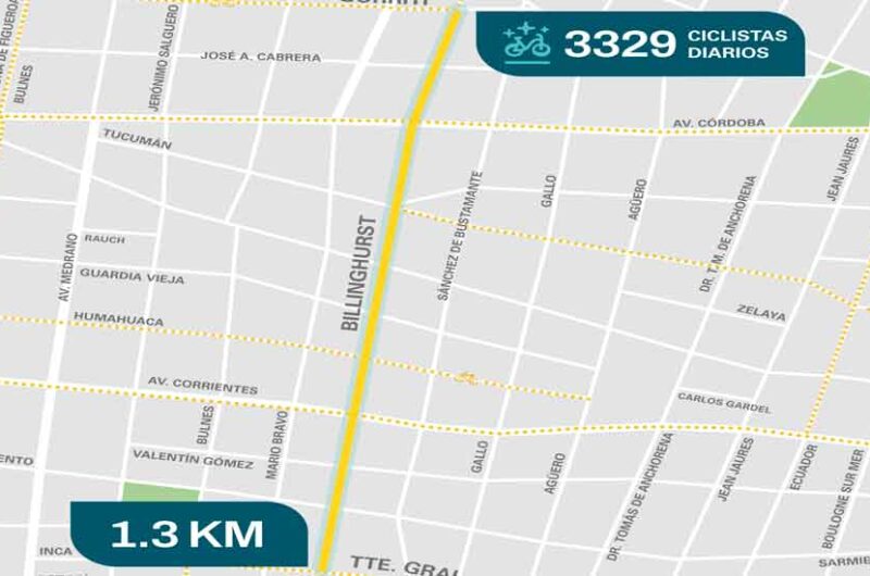 Iniciaron las obras de mejora en la ciclovía de la calle Billinghurst Iniciaron las obras de mejora en la ciclovía de la calle Billinghurst