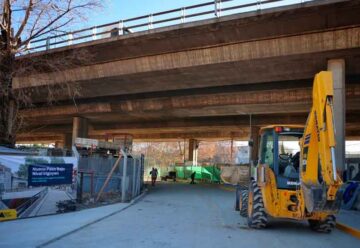 Villa Luro: Avanza el nuevo paso bajo nivel del tren Sarmiento