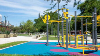 Nuevas postas de calistenia en el Paseo del Bajo