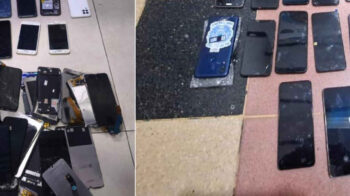 Escondían celulares robados en la basura y fueron detenidos