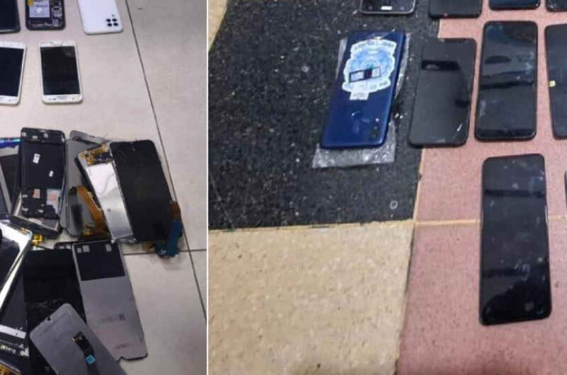 Escondían celulares robados en la basura y fueron detenidos Escondían celulares robados en la basura y fueron detenidos