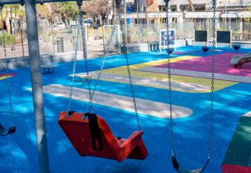 Renovación del patio de juegos en la Plazoleta Julio Cortázar