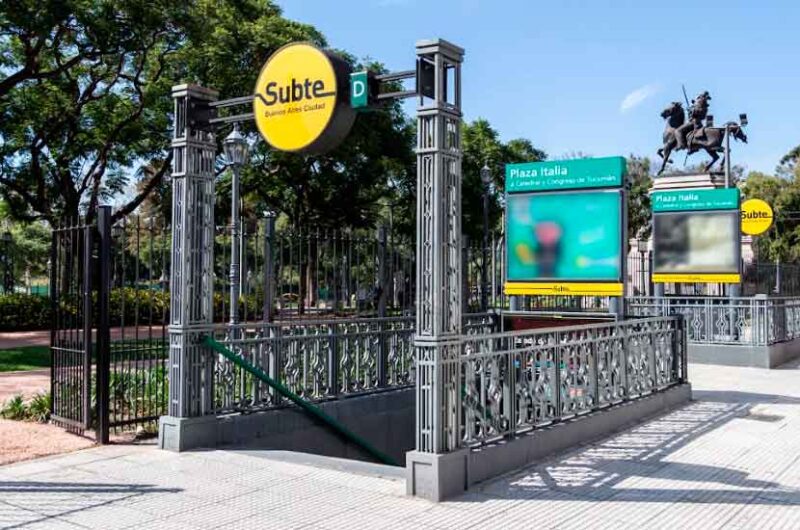 Cierra la estación Plaza Italia por obras de renovación integral Cierra la estación Plaza Italia por obras de renovación integral