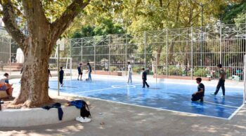 Renovación del área deportiva de la Plaza Primero de Mayo