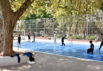 Renovación del área deportiva de la Plaza Primero de Mayo