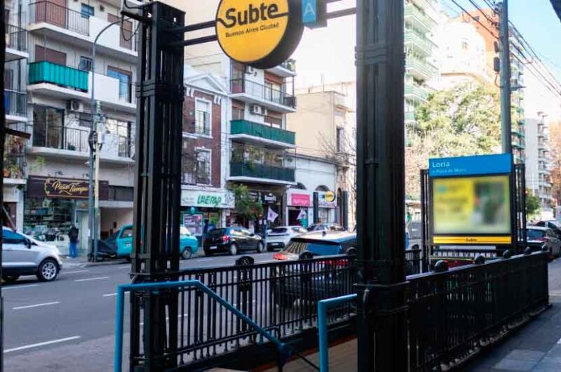 Subte: el lunes cierra la estación Loria por obras de renovación