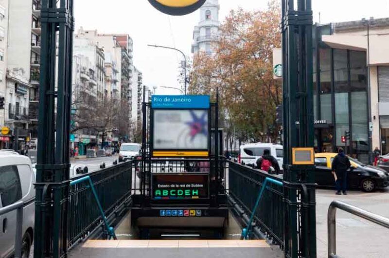 Subte: el lunes cierra la estación Río de Janeiro por obras Subte: el lunes cierra la estación Río de Janeiro por obras