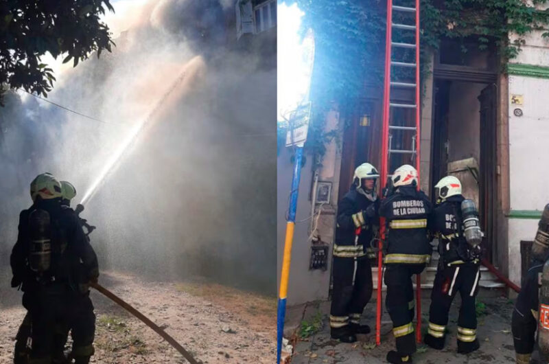 Incendio en La Boca: murió una mujer y hay cuatro heridos