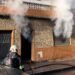 Bomberos controlaron un violento incendio en Nueva Pompeya